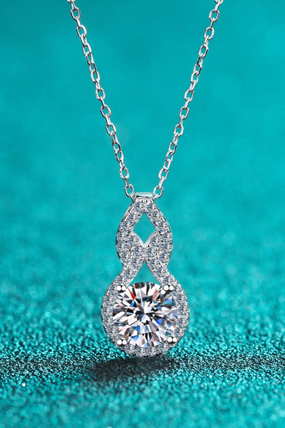 1 ct Infinity Spark Silver Moissanite Pendant