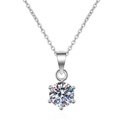 1 - 2 ct Eternal Spark Sterling Silver Moissanite Pendant