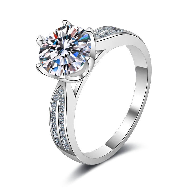 1 ct Stellar Embrace Moissanite Sterling Silver Ring