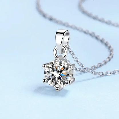 1 - 2 ct Eternal Spark Sterling Silver Moissanite Pendant