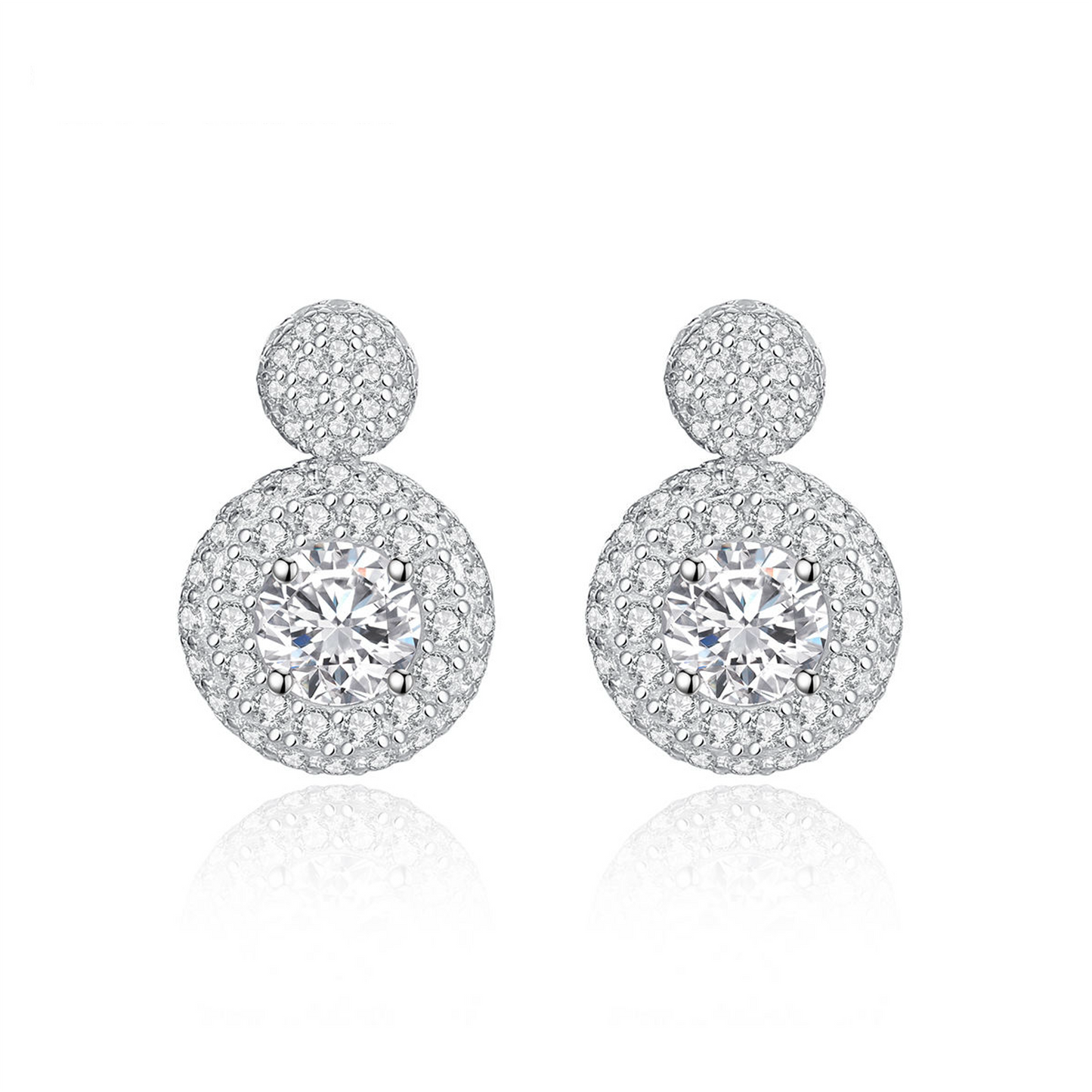 1 ct Elegant Moissanite Drop Earrings