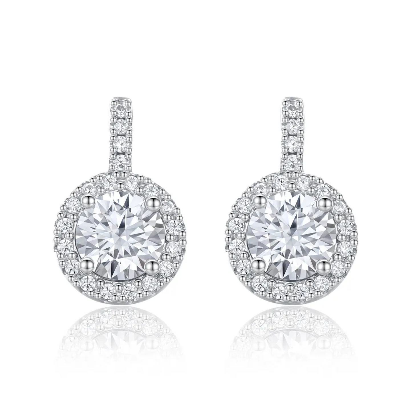 1 ct Round Sparke & Shine Moissanite Drops