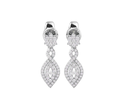 Luxe Lure Diamond Drop Earrings