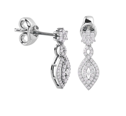 Luxe Lure Diamond Drop Earrings