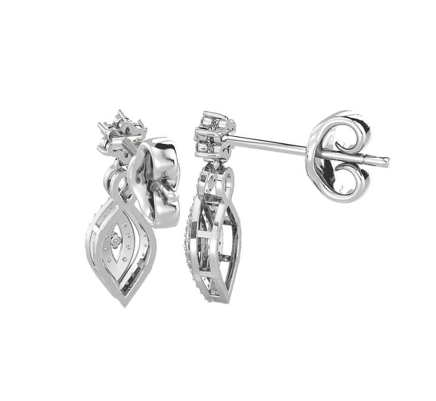 Luxe Lure Diamond Drop Earrings