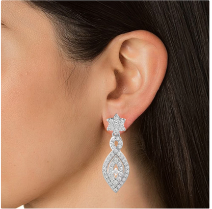 Luxe Lure Diamond Drop Earrings